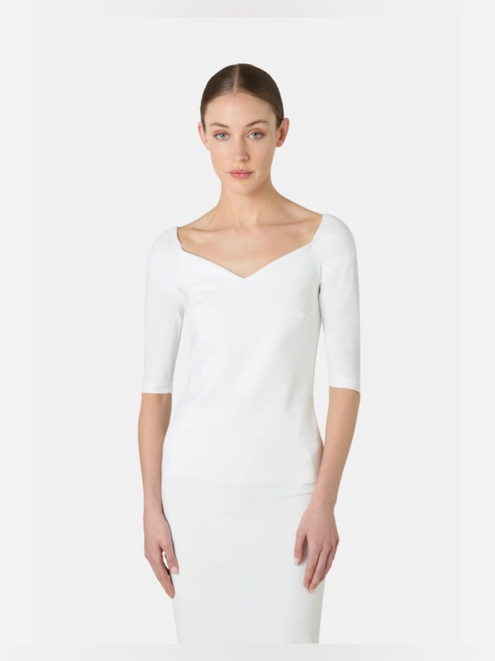 NWT chiara boni le petite robe saffron top size XS